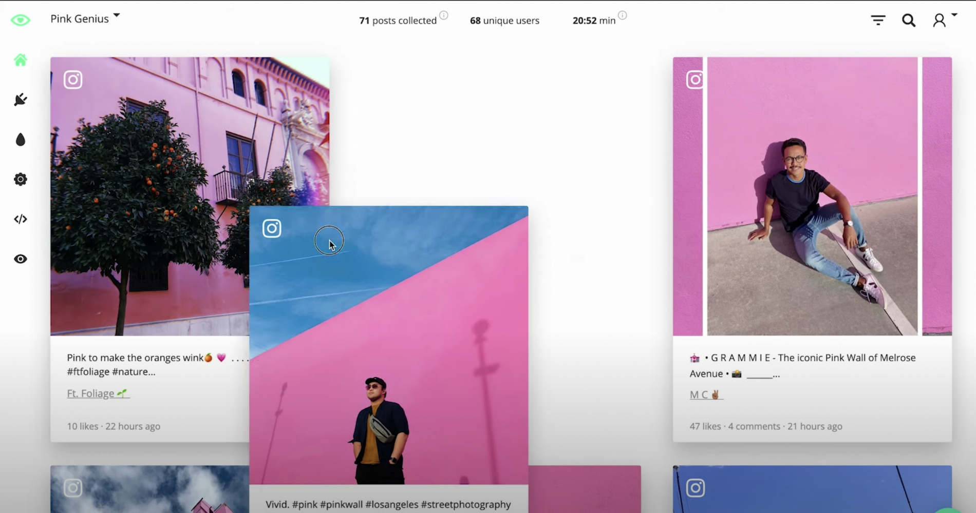 screenshot of Social Board